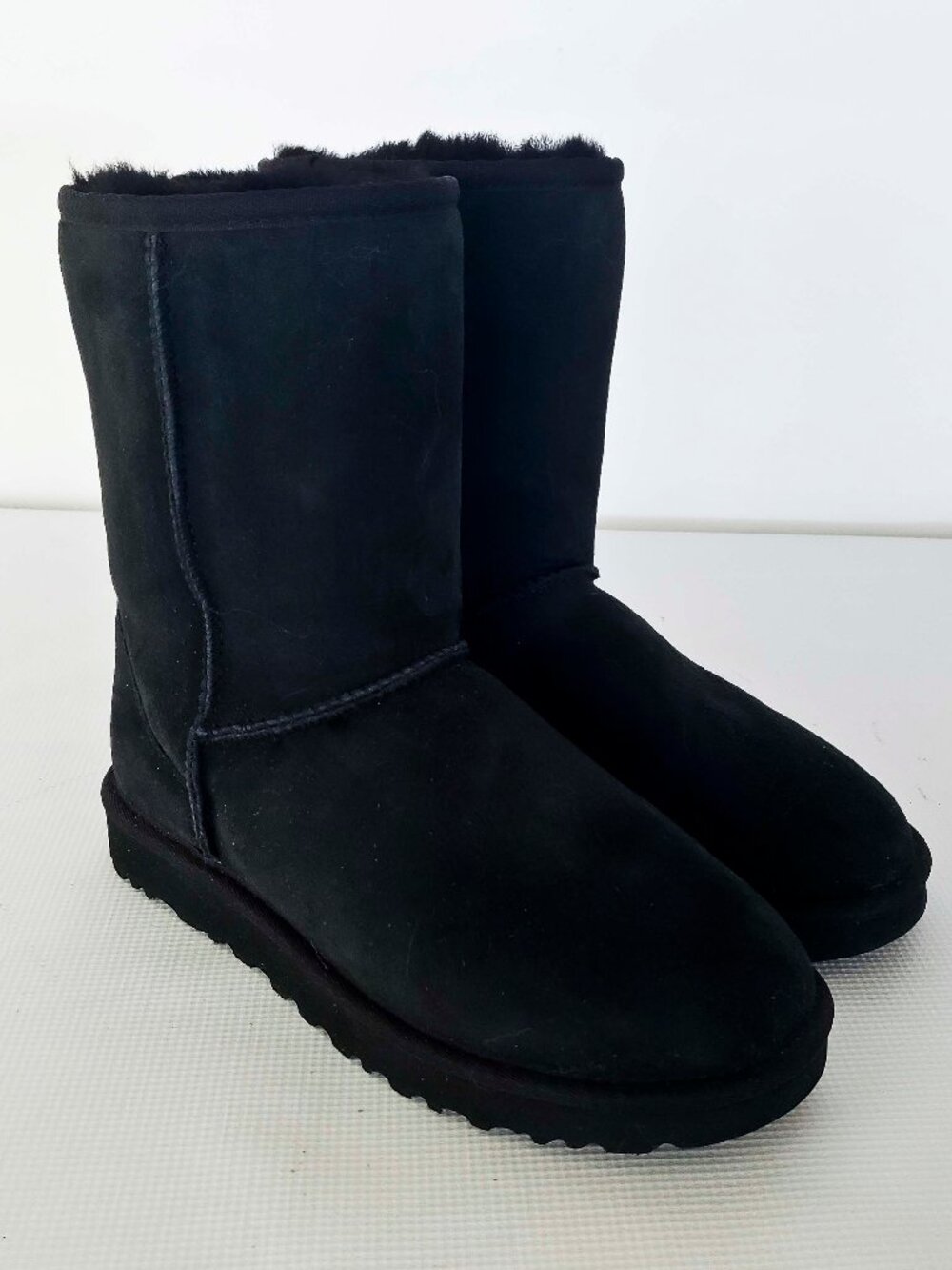 Ugg Black Suede  Boots 8M NWOB